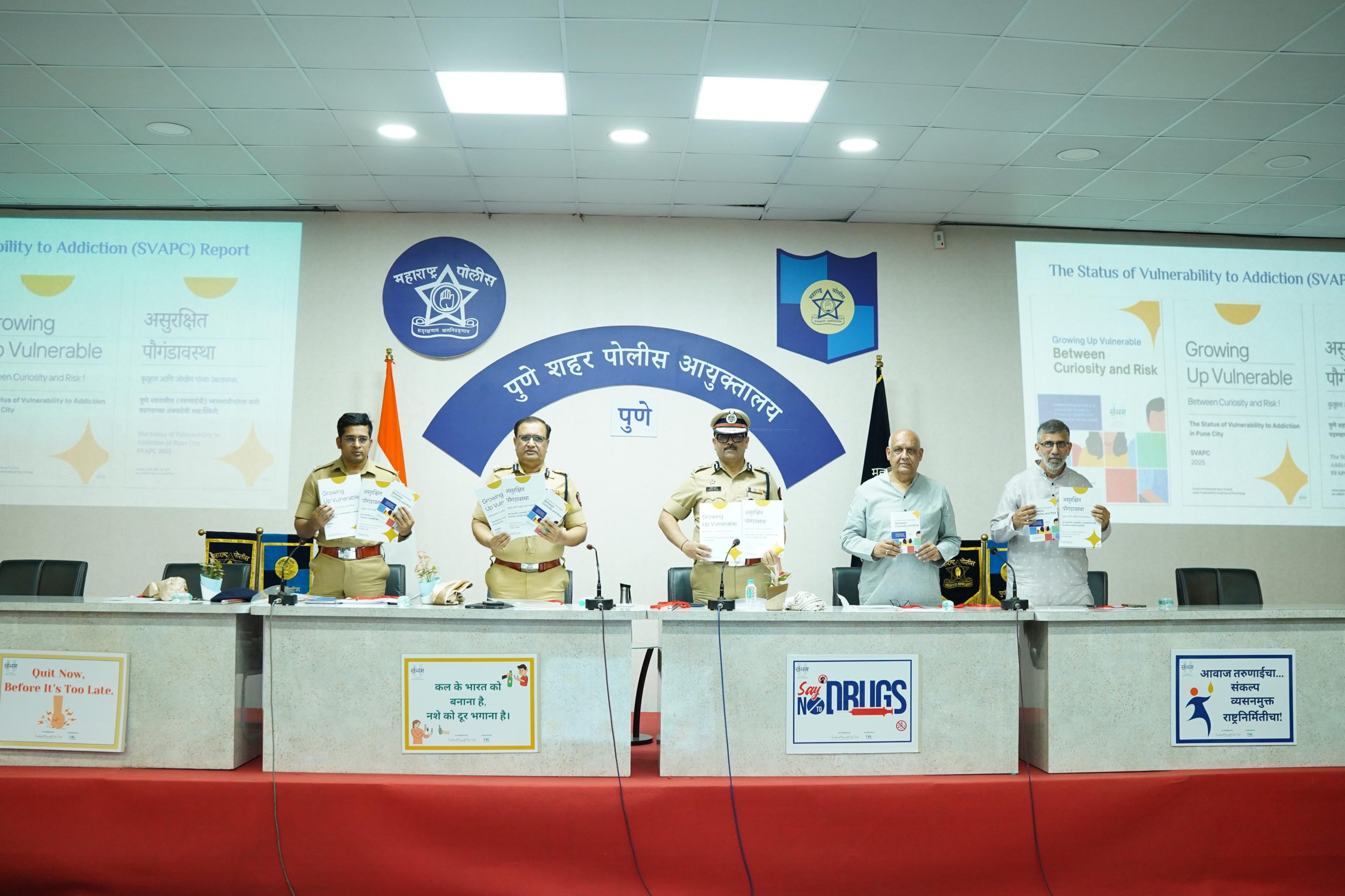 Status of Vulnerability of Addiction in Pune City (SVAPC) Report Publication